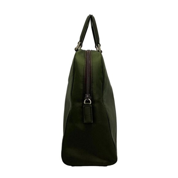 PRADA - Dark Green Nylon Handbag 169-080425 - Picture 3 of 10